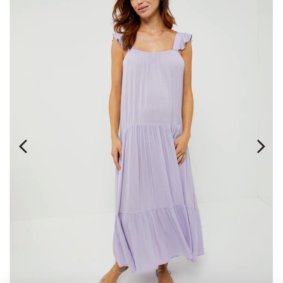 BB DAKOTA BY STEVE MADDEN TIERED MATERNITY DRESS NWOT - Picture 2 of 12